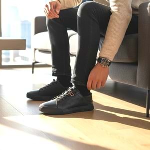 Erkek Deri Premium Casual Ayakkabı 15221042S - Siyah - 40