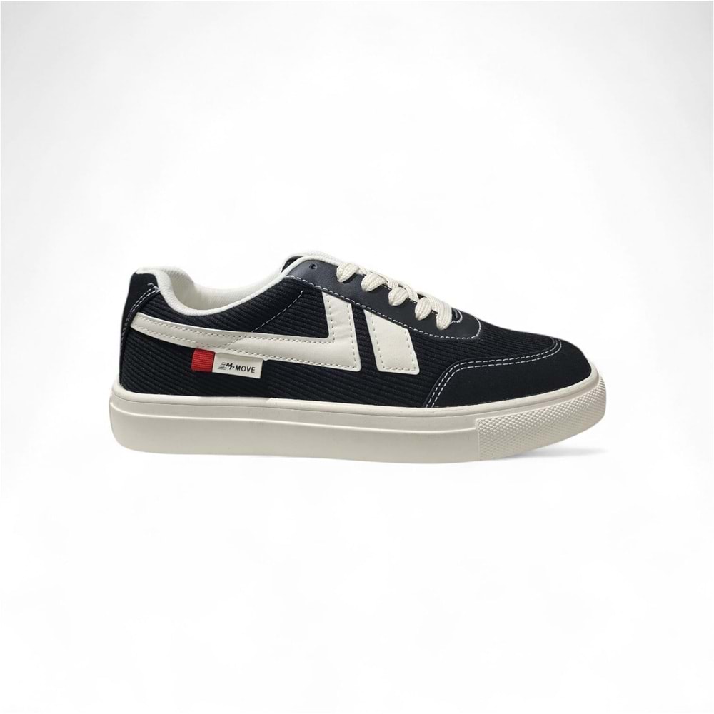 M.P Erkek Sports Casual Günlük Ayakkabı 6574SB - Siyah-Beyaz - 40