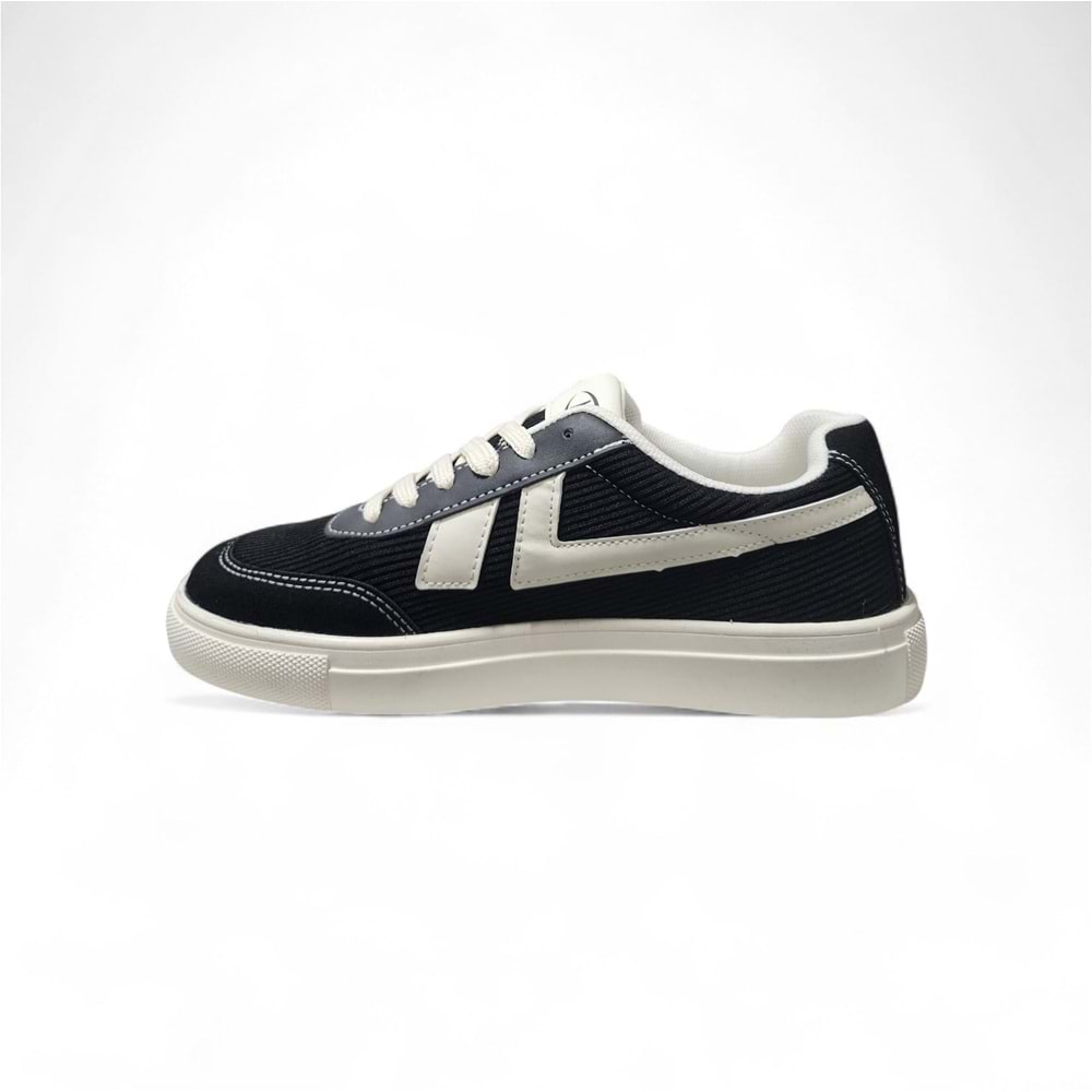 M.P Erkek Sports Casual Günlük Ayakkabı 6574SB - Siyah-Beyaz - 40