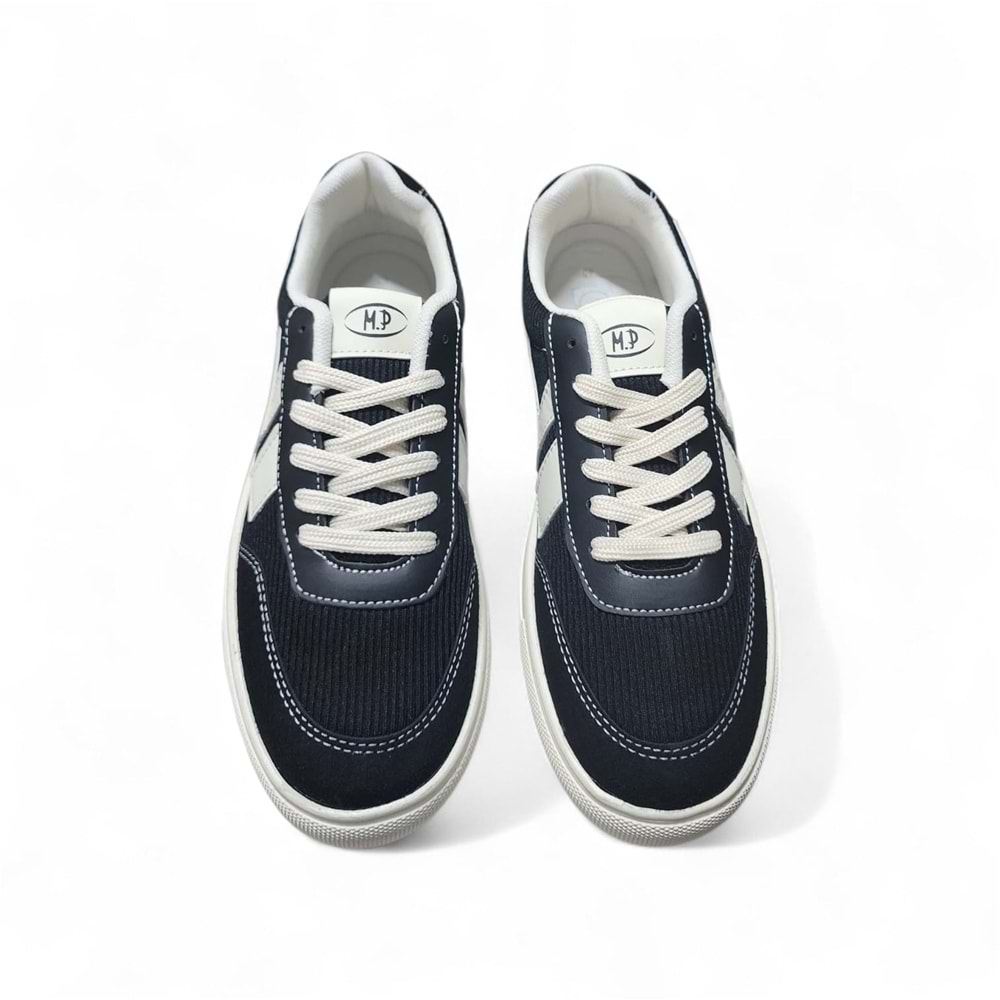 M.P Erkek Sports Casual Günlük Ayakkabı 6574SB - Siyah-Beyaz - 40
