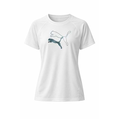 Puma Evostripe Graphic Tee Unisex Tshirt 69189602 - Beyaz - M
