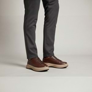 Nordhan Erkek Deri Casual Premium KC-1616 - Kahve - 42