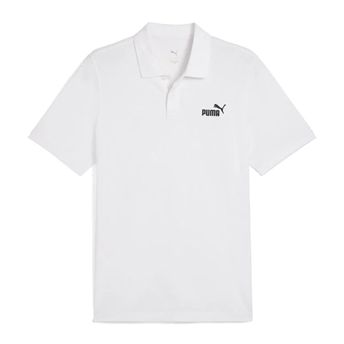 Puma Ess No.1 Logo Erkek Günlük Polo Yaka T-Shirt 682552 02 - Beyaz - XS