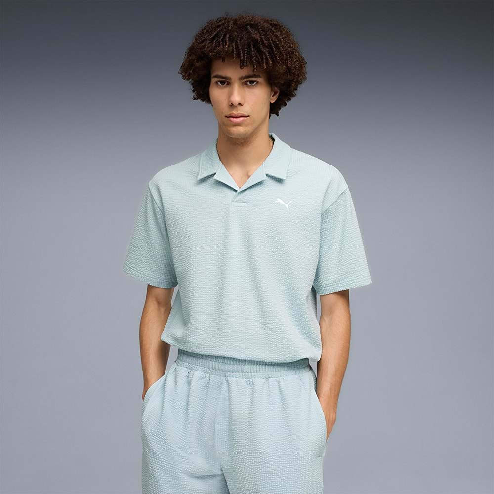 Puma Ess Elevated Erkek Tshirt 692560 48 - Mavi - L