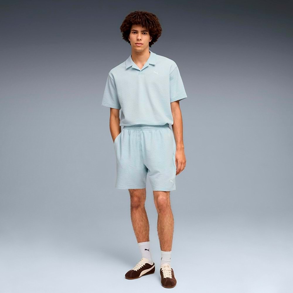 Puma Ess Elevated Erkek Tshirt 692560 48 - Mavi - L