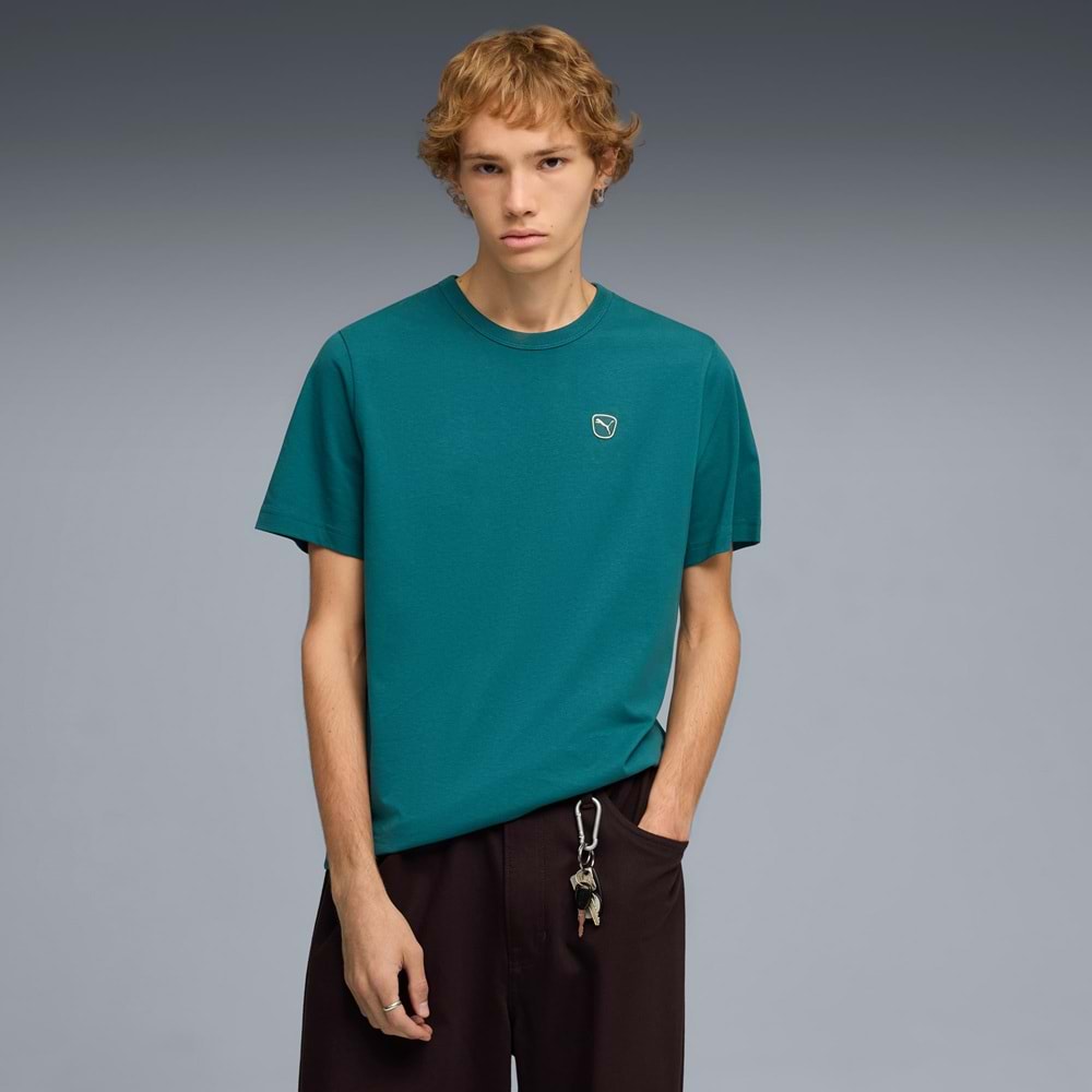 Puma Ess Elevated Erkek Tshirt 69570341 - Mint - L