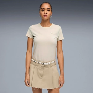 Puma Kadın Ess Elevated Tee Tshirt 69570887 - Bej - L