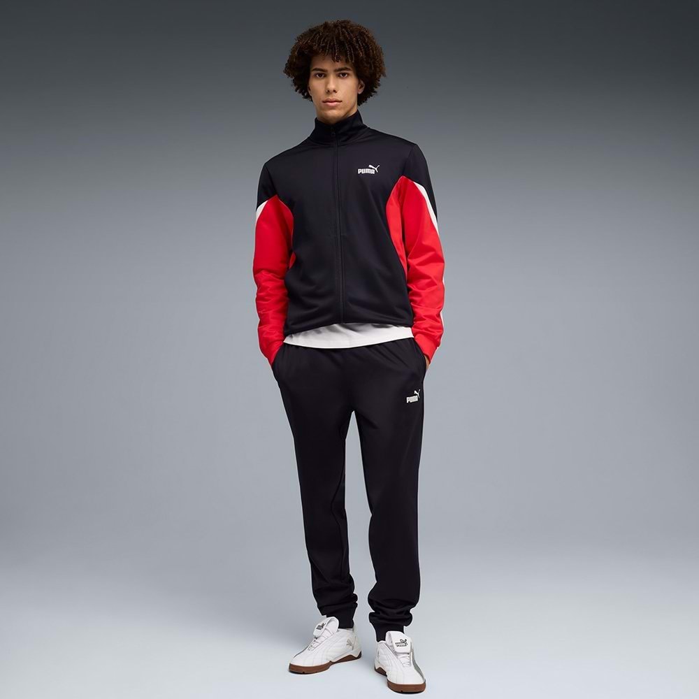 Puma Erkek Ess Block Poly Eşofman Takımı 69176716 - Lacivert - L