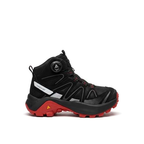 Çocuk Outdoor Bilek Makaralı Waterproof Ayakkabı 271793E-1 - Siyah-Kırmızı - 32